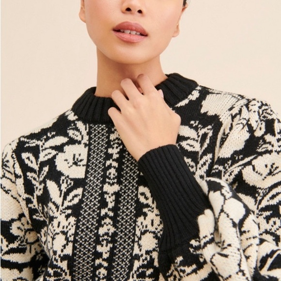 FARM RIO Pineapple Garden Mini Knit Sweater Dress - Picture 3 of 14